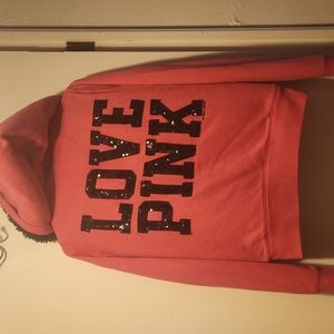 Vs love pink pink and black sweater